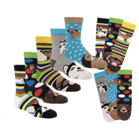 3 paires de chaussettes chiens enfant