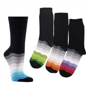 Chaussettes arc-en-ciel femme