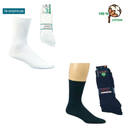 Chaussettes 100% Coton sans élastiques