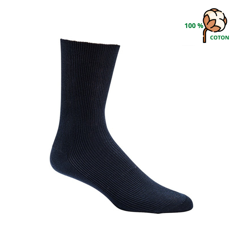 Lot de 10 chaussettes 100% coton - La Boutique de la Santé